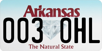 AR license plate 003OHL