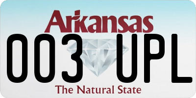 AR license plate 003UPL