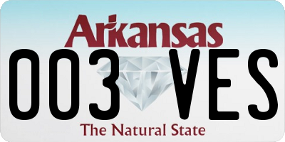 AR license plate 003VES