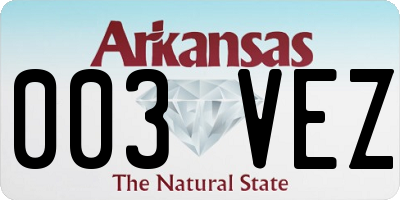 AR license plate 003VEZ