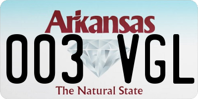 AR license plate 003VGL