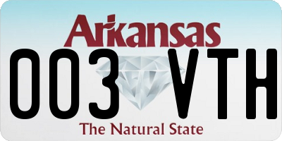 AR license plate 003VTH