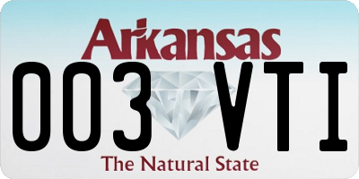 AR license plate 003VTI