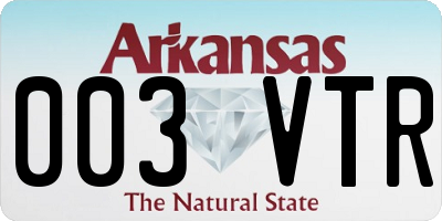 AR license plate 003VTR