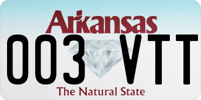 AR license plate 003VTT