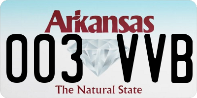 AR license plate 003VVB