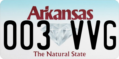 AR license plate 003VVG