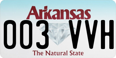 AR license plate 003VVH
