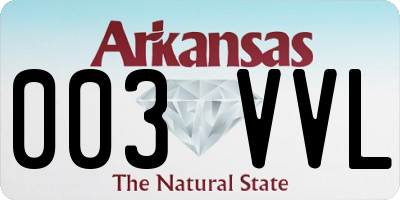 AR license plate 003VVL