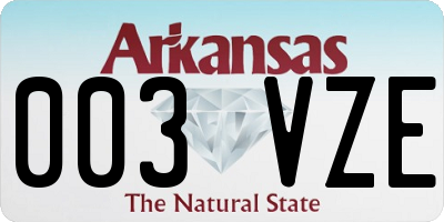 AR license plate 003VZE