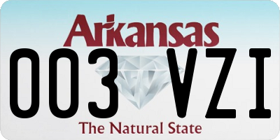 AR license plate 003VZI