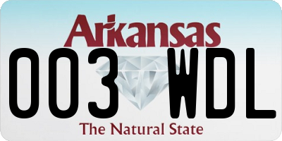 AR license plate 003WDL