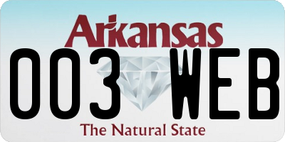 AR license plate 003WEB