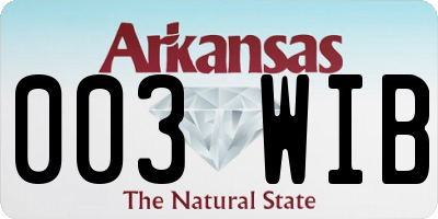 AR license plate 003WIB