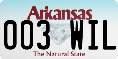 AR license plate 003WIL