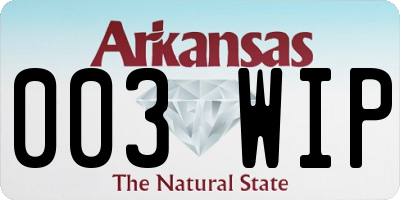 AR license plate 003WIP