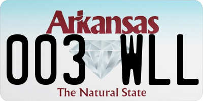 AR license plate 003WLL