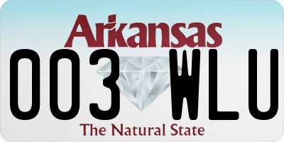 AR license plate 003WLU