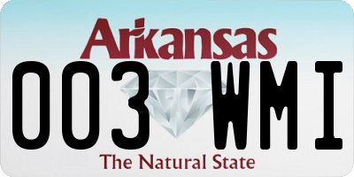 AR license plate 003WMI