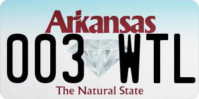 AR license plate 003WTL