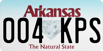 AR license plate 004KPS