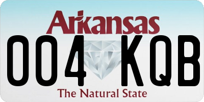 AR license plate 004KQB