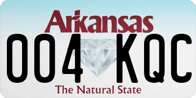AR license plate 004KQC