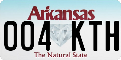AR license plate 004KTH