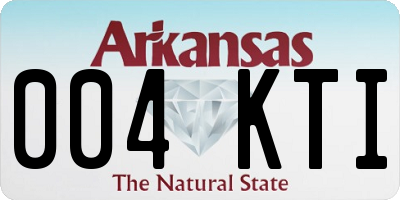 AR license plate 004KTI