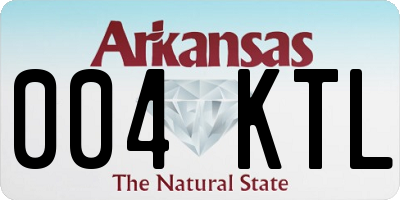 AR license plate 004KTL