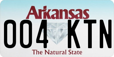 AR license plate 004KTN