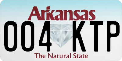 AR license plate 004KTP