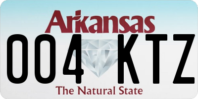 AR license plate 004KTZ