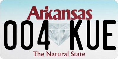 AR license plate 004KUE