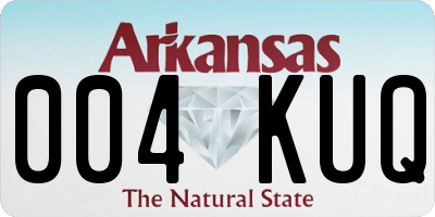 AR license plate 004KUQ