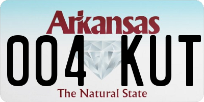 AR license plate 004KUT