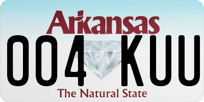 AR license plate 004KUU