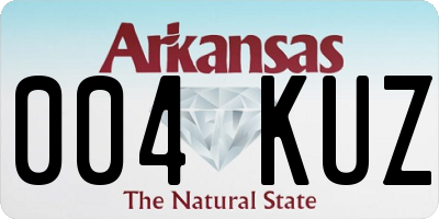AR license plate 004KUZ