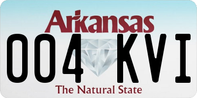 AR license plate 004KVI