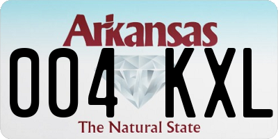 AR license plate 004KXL