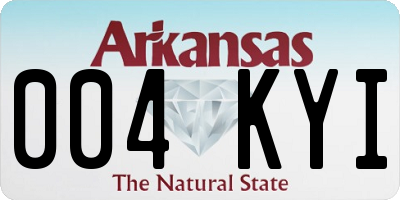 AR license plate 004KYI