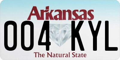 AR license plate 004KYL