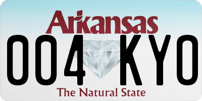 AR license plate 004KYO