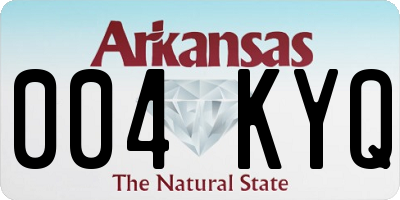 AR license plate 004KYQ