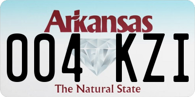 AR license plate 004KZI