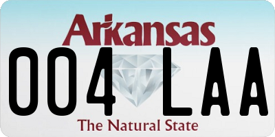 AR license plate 004LAA