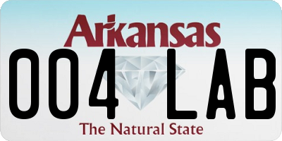 AR license plate 004LAB