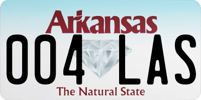 AR license plate 004LAS
