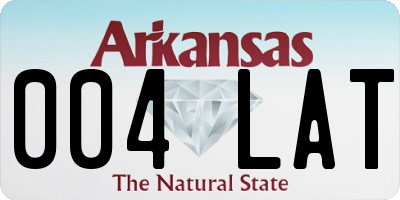 AR license plate 004LAT