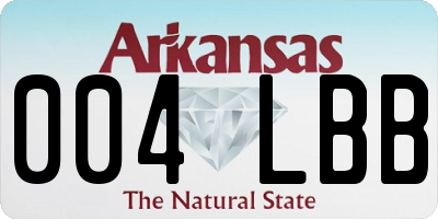 AR license plate 004LBB